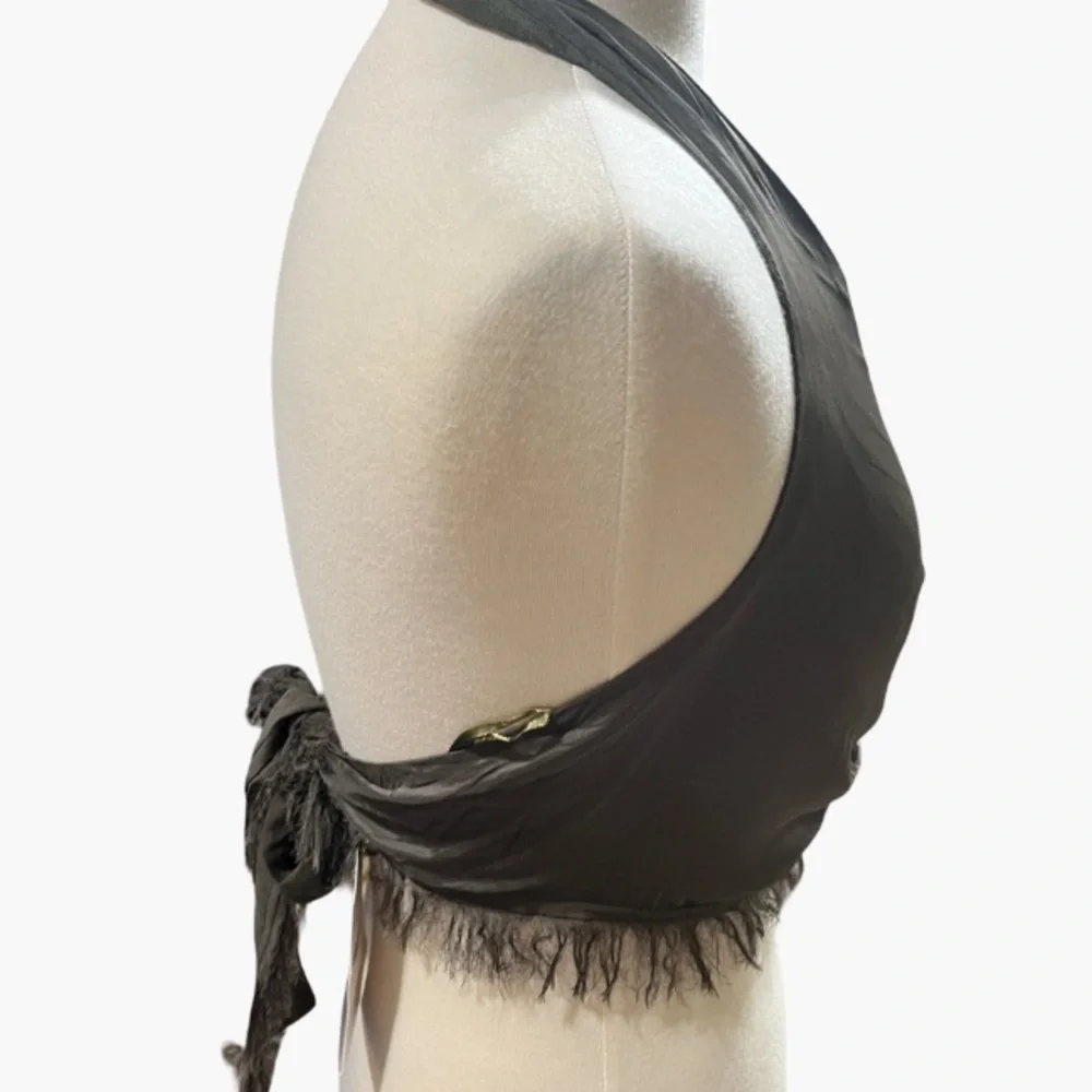 Zara Haulter fringe top NWT festival summer vacation resort Sz S/M